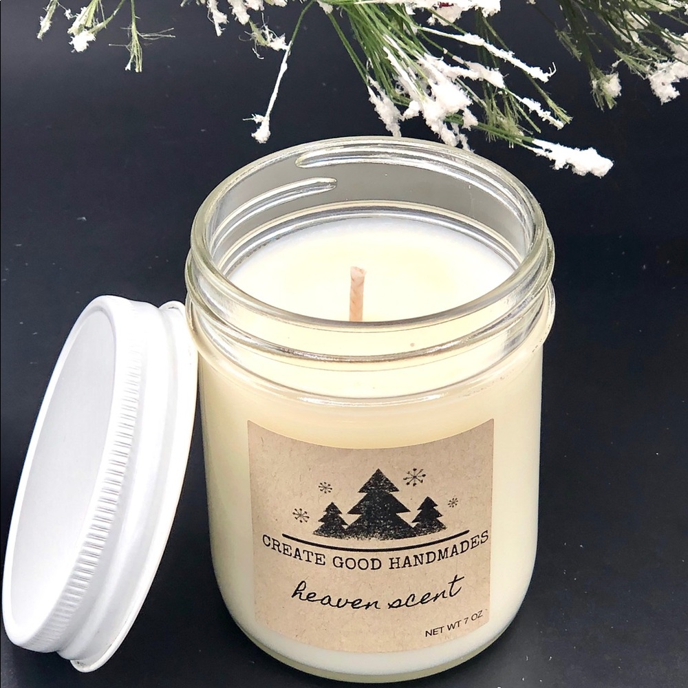 Heaven scent soy candle handmade gifts